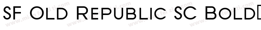 SF Old Republic SC Bold字体转换